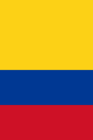 Stripes of the Columbian flag