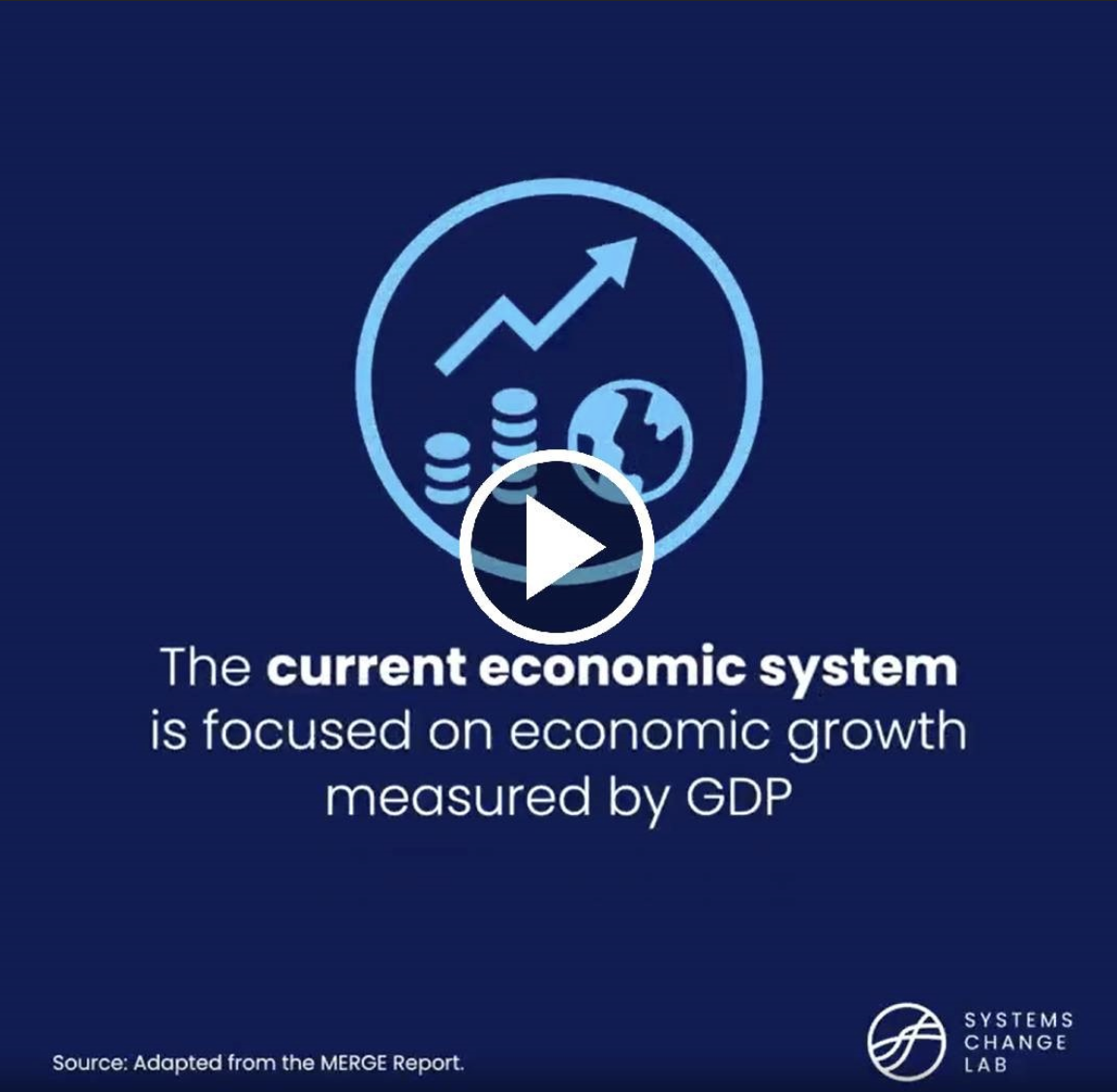 Screenshot from a video on guiding the global economy
