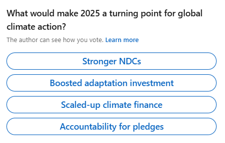 What would make 2025 a turning point for global climate action?